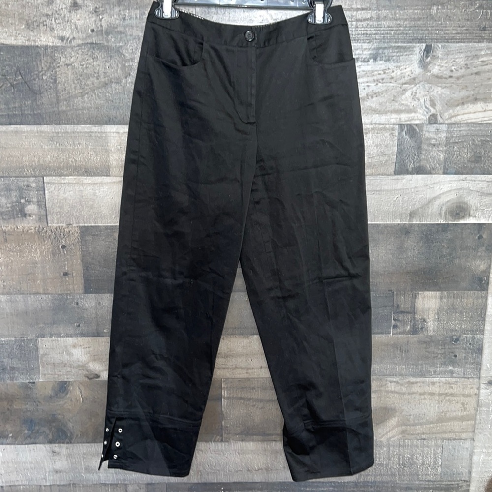 Black Talbots Cropped Slacks